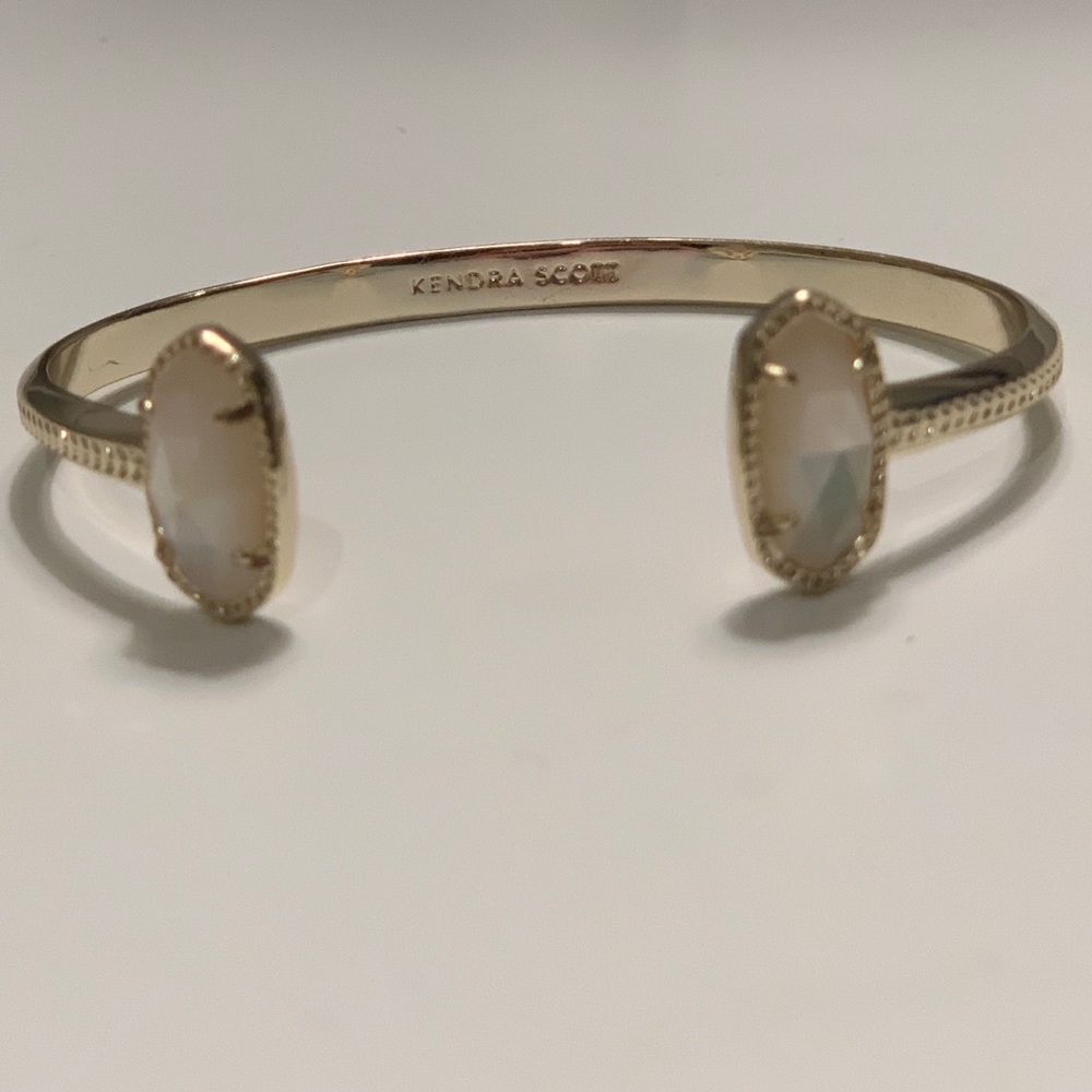 Kendra Scott Edie Gold Cuff Bracelet White Pearl